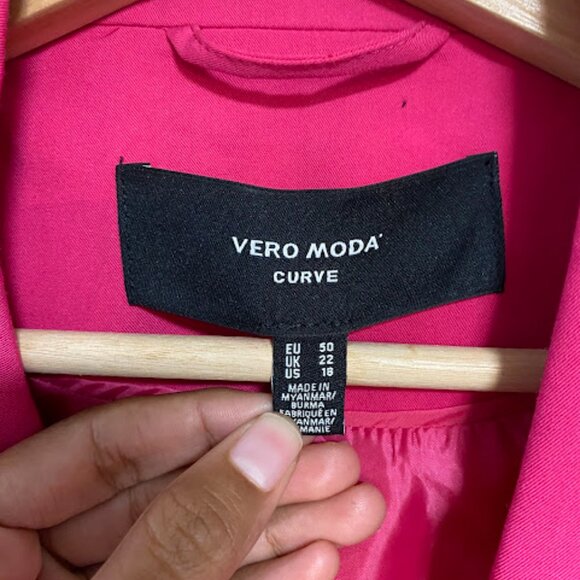 Vero Moda Women's Pink Curve Two-Piece Pant Suit US 18 / EU 50 - Picture 10 of 14